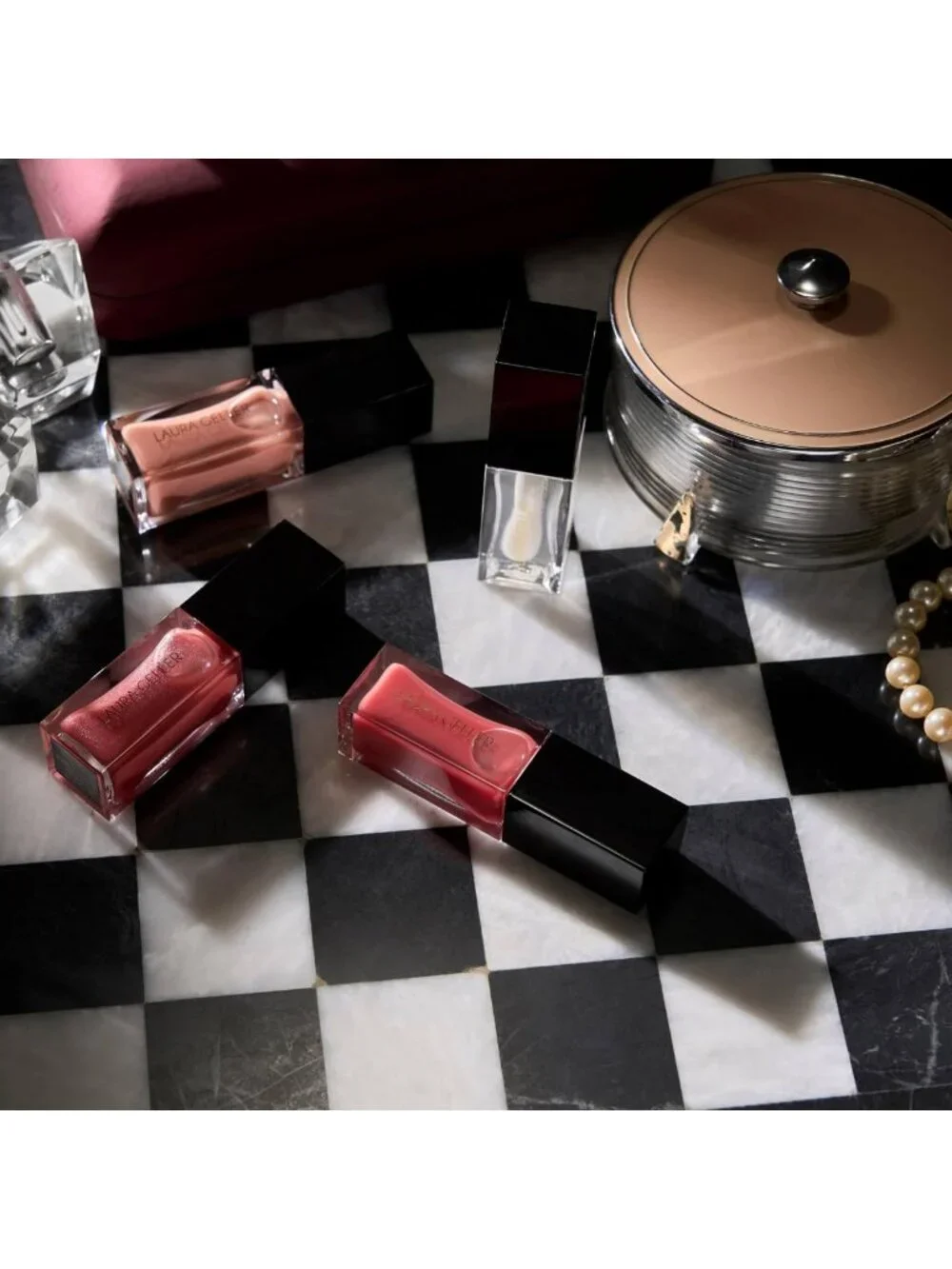 Hydrating Glossy Lip Oil - Fine Shine, Spiced Chai, Pink Prosecco, Rose Garden